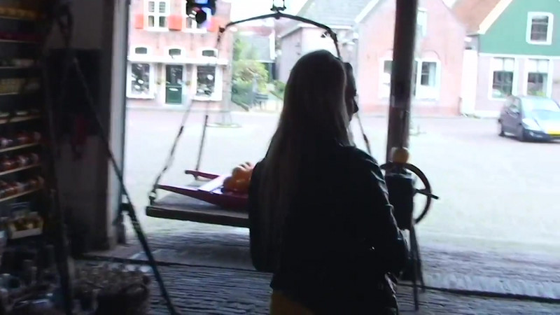 Film Tourist in Edam wants her guide's dick